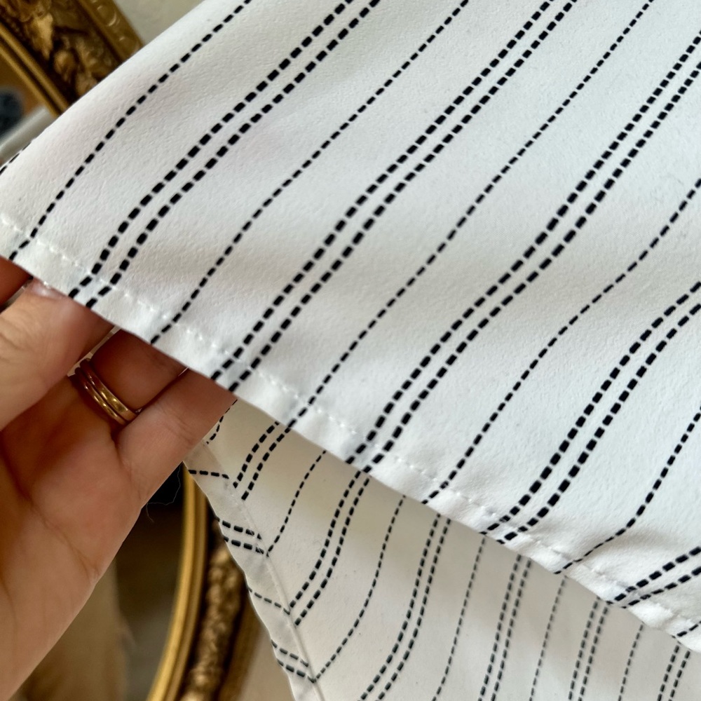 Sleek blouse with black stripes. Target. Size M.